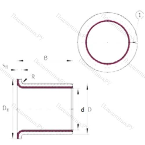 Подшипник скольжения EGF 18120-E 40