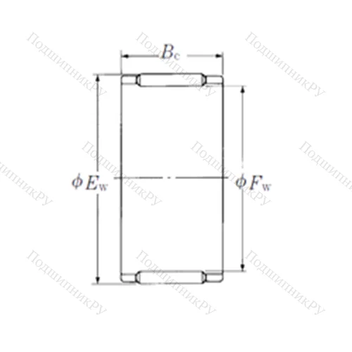 Подшипник игольчатый радиальный FBNP-61013
