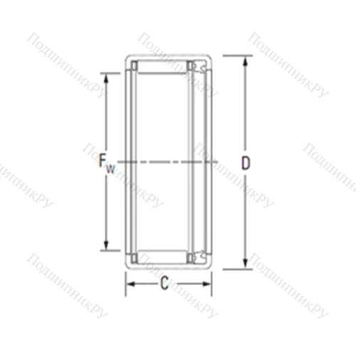 Подшипник игольчатый радиальный JT-1613