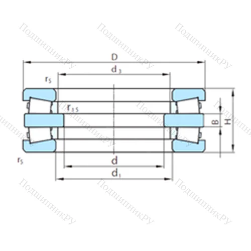 Подшипник роликовый упорный PSL 912-11