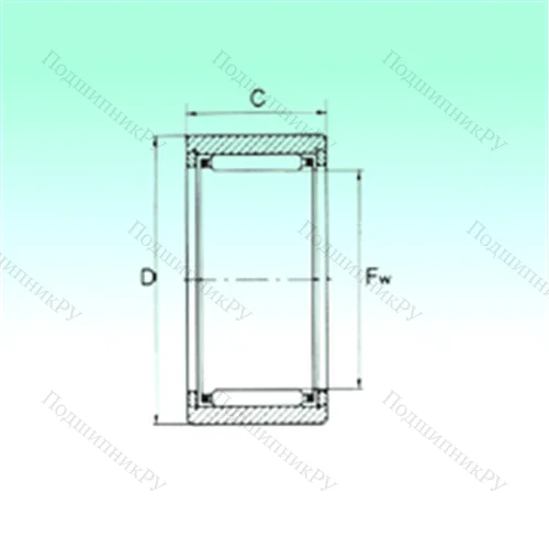 Подшипник игольчатый радиальный NK 10/12 TN