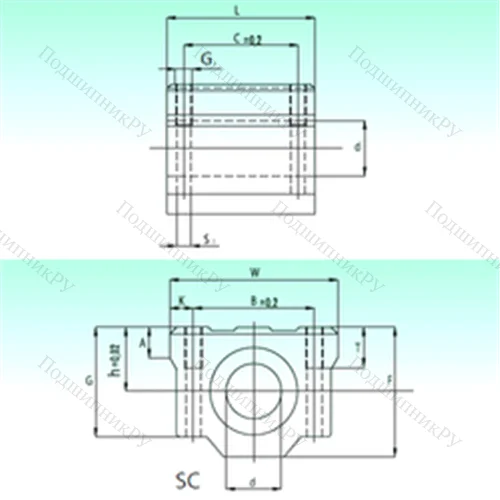Подшипник шариковый линейный SC 40