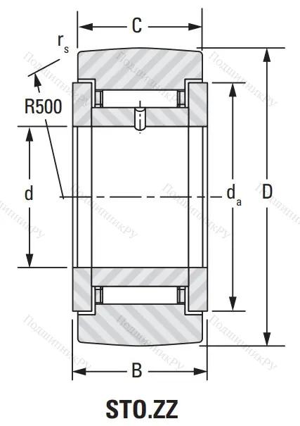 Подшипник STO 40 ZZ