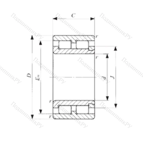 Подшипник роликовый радиальный NAG 4901