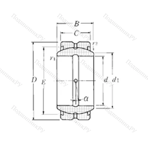Подшипник скольжения сферический SA 1-35B