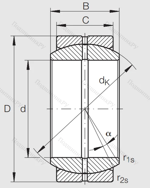 Шарнирный подшипник GE 70 DO HLN