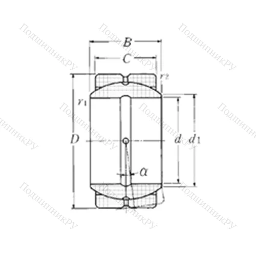 Подшипник скольжения сферический SA 4-25B