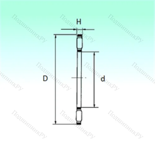 Подшипник игольчатый упорный AXK 1024