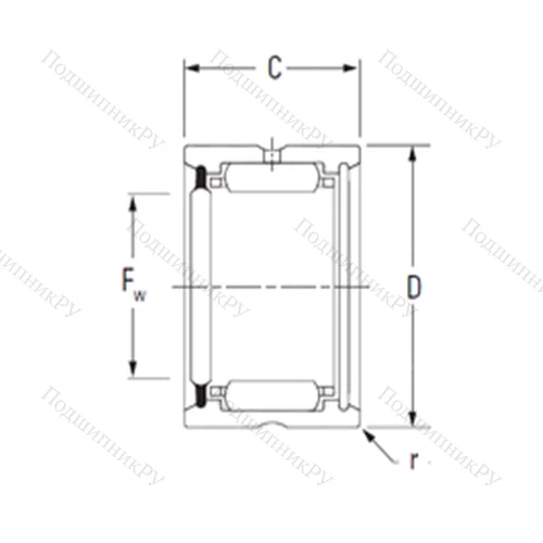 Подшипник игольчатый радиальный HJ-324120RS