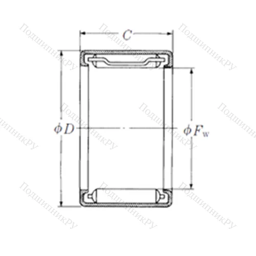Подшипник игольчатый радиальный FJL-916