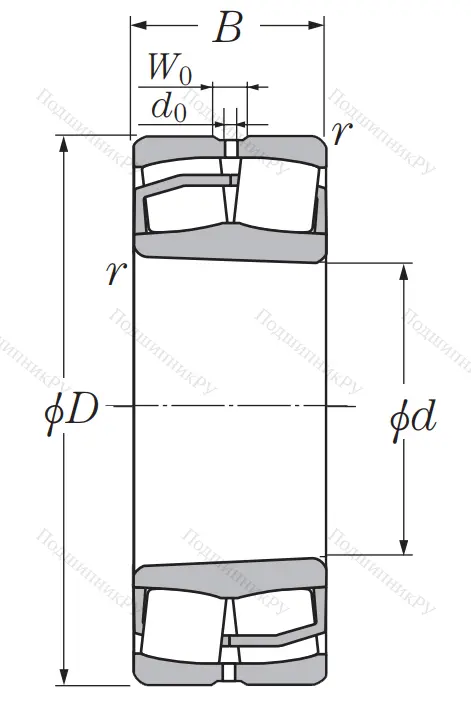 Сферический роликовый подшипник 22217 EAKD 1 C 3
