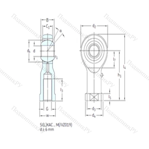 Подшипник скольжения сферический SILKAC 5M