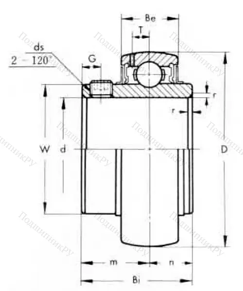 Корпусный подшипник UC 205-14 ()