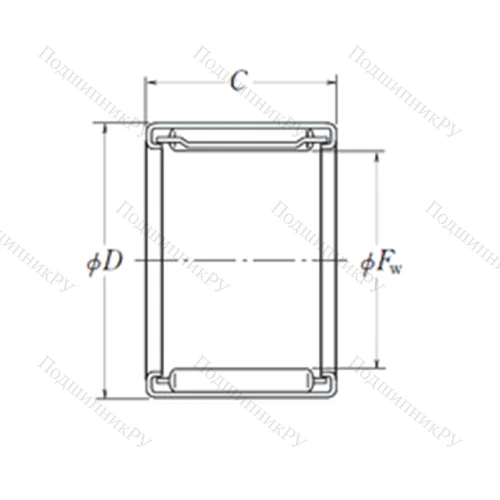 Подшипник игольчатый радиальный FJ-3526
