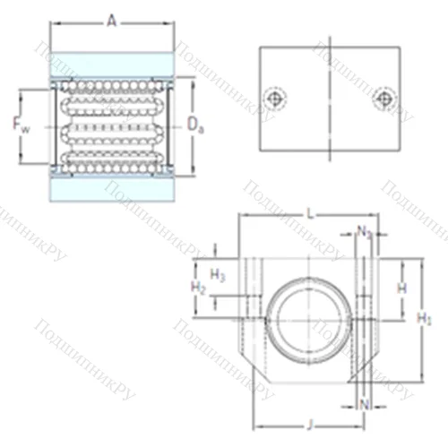 Подшипник шариковый линейный LUHR 16