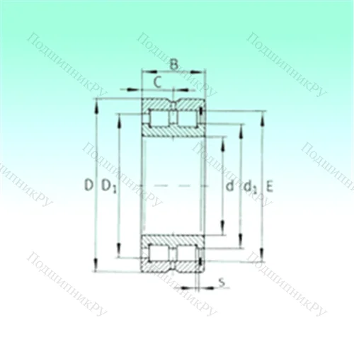 Подшипник роликовый радиальный SL 185014
