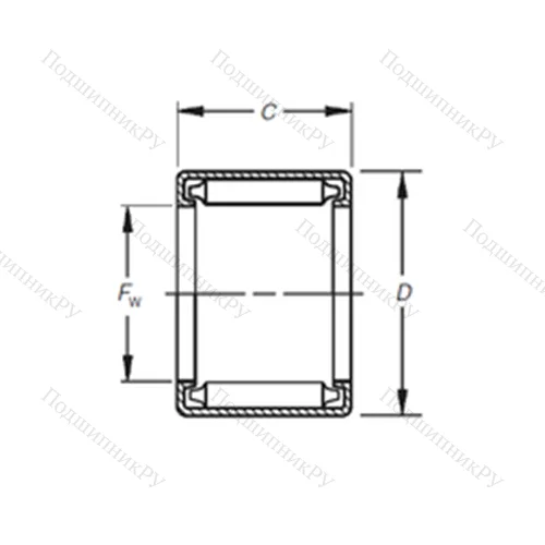 Подшипник игольчатый радиальный B-2620