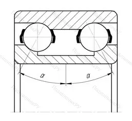 Подшипник  3216 (3056216) размер 80x140x44,4 от производителя  SKF