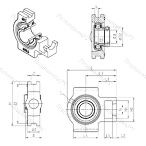 Подшипниковый узел шариковый радиальный EST 203