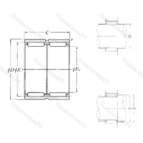 Подшипник игольчатый радиальный RNAO-65?85?60ZW