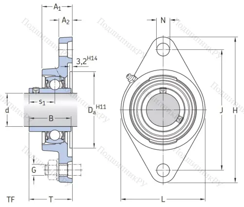 Подшипниковый узел FYTB 12 TF в Петрозаводске