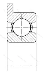 Подшипник  840014 размер 4x12x4