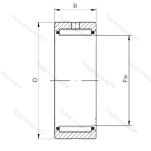 Подшипник игольчатый радиальный NK 21/20