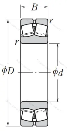 Сферический роликовый подшипник 23022 CDE 4S 11 от производителя  NSK