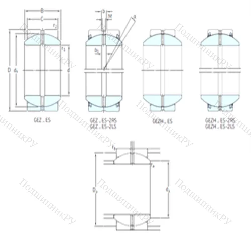 Подшипник скольжения сферический GEZ 106ES-2LS