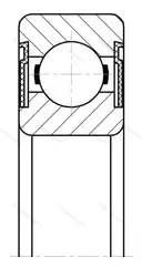 Модификация подшипника 76-180902К1С9 размер 16x35x14