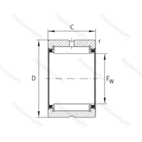 Подшипник игольчатый радиальный RNA 6905-XL