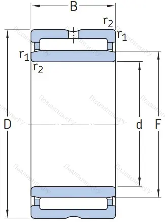 Игольчатый подшипник NKI 25/30