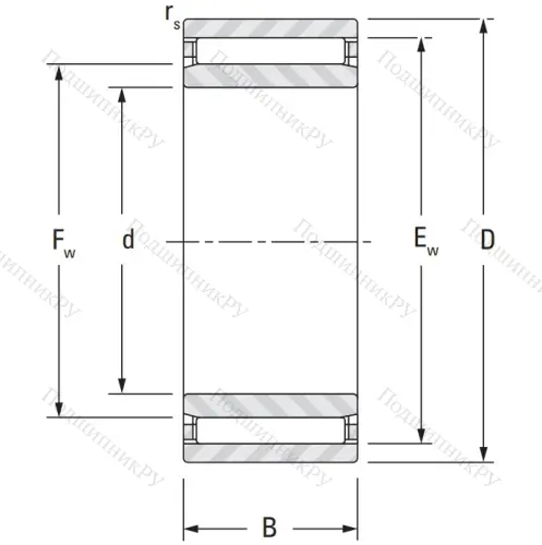 Игольчатый подшипник NAO 12x24x20 от производителя  KOYO
