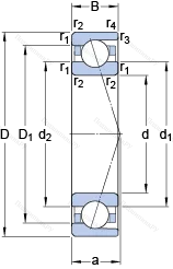 Подшипник 7005 ACD/P 4A