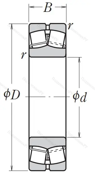 Сферический роликовый подшипник 22205 CE 4C 3S 11