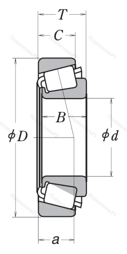 Конический роликовый подшипник HR 30215 J от производителя  NSK