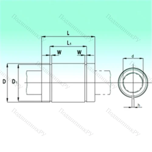 Подшипник шариковый линейный KBS 60125-PP
