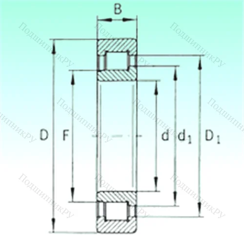 Подшипник роликовый радиальный SL 192306