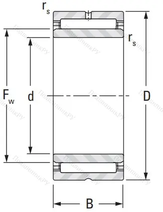 Игольчатый подшипник NA 4908 от производителя  KOYO