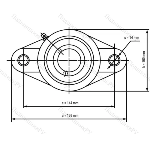 Подшипниковый узел SSUCFLPL 208-B - Вал: 40 мм от производителя  LPZ
