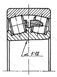 Модификация подшипника 292218К1М размер 107x160x30 ГОСТ 520-89
