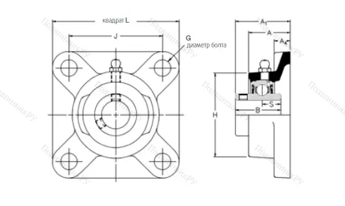 Подшипниковый узел MSF 75 в Петрозаводске