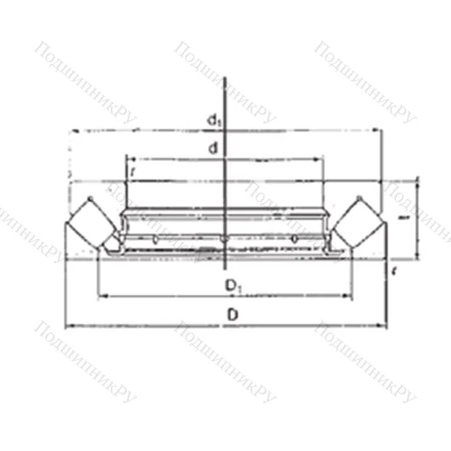 Подшипник роликовый упорно-радиальный 29320M