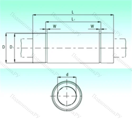 Подшипник шариковый линейный KBL 1257-PP