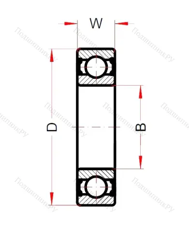 Высокотемпературный подшипник 6306 BHTS ZZ C 4 220°-250° (BECO) от производителя  BECO