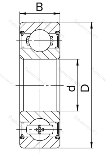Шариковый однорядный подшипник 80104 (6004 ZZ) в Петрозаводске