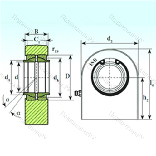 Подшипник скольжения сферический T.P.N. 720 CE