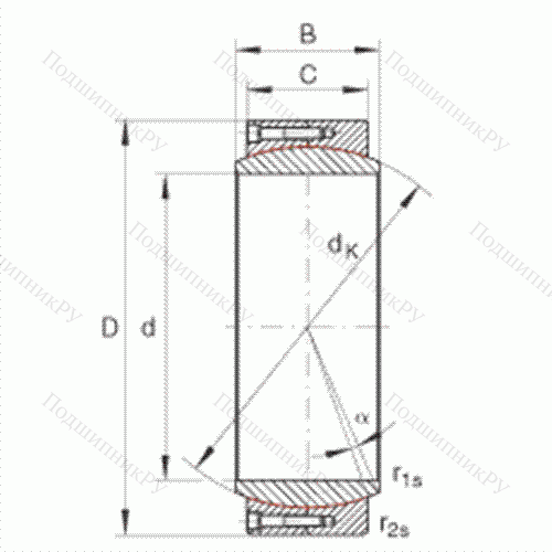 Подшипник шарнирный GE 440-DW