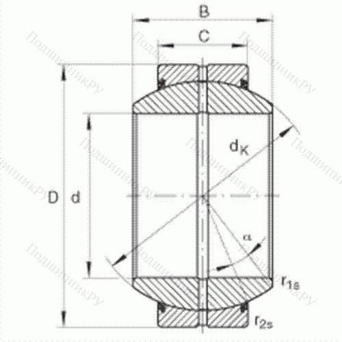 Подшипник шарнирный GE 280-FO-2RS