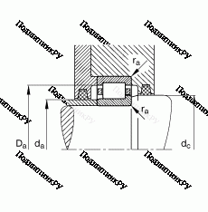 Подшипник NJ 322-E-TVP 2